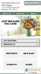 Mobile Screenshot of christianaflowers.com
